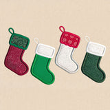 Deck the Halls Christmas Stocking Border (Applique)