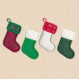Deck the Halls Christmas Stocking Border (Applique)
