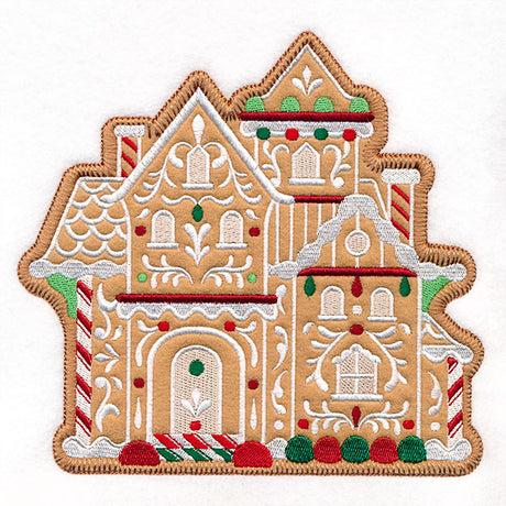 Christmas Gingerbread Mansion (Heirloom Applique)