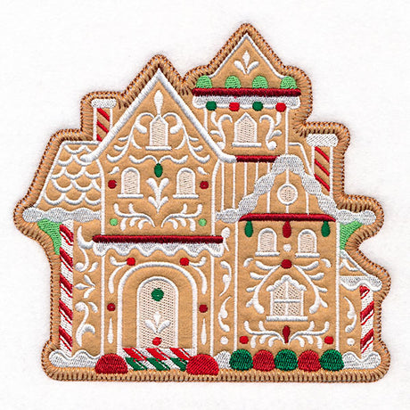 Christmas Gingerbread Mansion (Heirloom Applique)