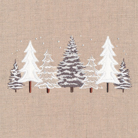 Layers of Texture Winter Tree Border (Applique)