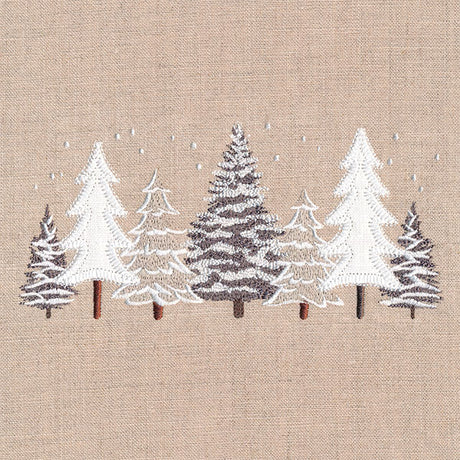 Layers of Texture Winter Tree Border (Applique)