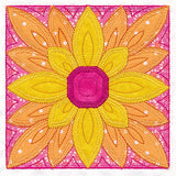 Flowers in Bloom Quilt Block 1 (In-the-Hoop)