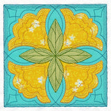 Flowers in Bloom Quilt Block 2 (In-the-Hoop)