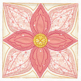 Flowers in Bloom Quilt Block 3 (In-the-Hoop)