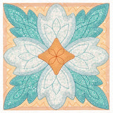 Flowers in Bloom Quilt Block 4 (In-the-Hoop)
