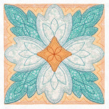 Flowers in Bloom Quilt Block 4 (In-the-Hoop)