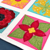 Flowers in Bloom Quilt Block 5 (In-the-Hoop)