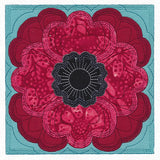 Flowers in Bloom Quilt Block 6 (In-the-Hoop)