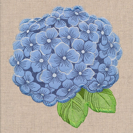 In Full Bloom Hydrangea (Heirloom Applique)