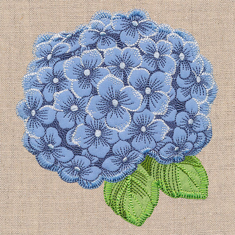 In Full Bloom Hydrangea (Heirloom Applique)