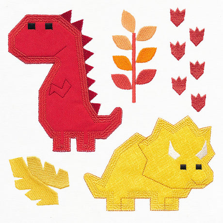 Dinos for Days - T-Rex & Triceratops (Applique)