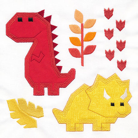 Dinos for Days - T-Rex & Triceratops (Applique)