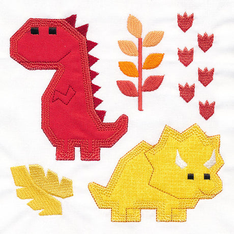 Dinos for Days - T-Rex & Triceratops (Applique)