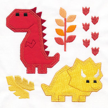 Dinos for Days - T-Rex & Triceratops (Applique)