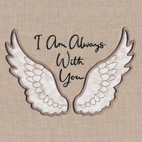 I Am Always With You Angel Wings (Applique)