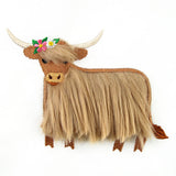 Fluffy and Fabulous Highland Cow (Applique)