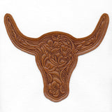 Western & Wild Steer Head (Applique)