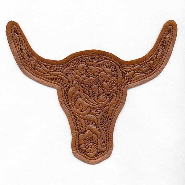 Western & Wild Steer Head (Applique)