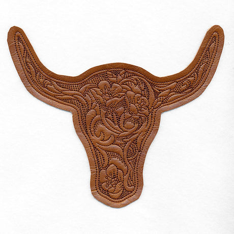 Western & Wild Steer Head (Applique)