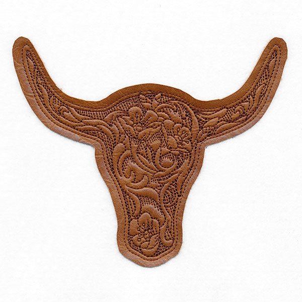 Western & Wild Steer Head (Applique)