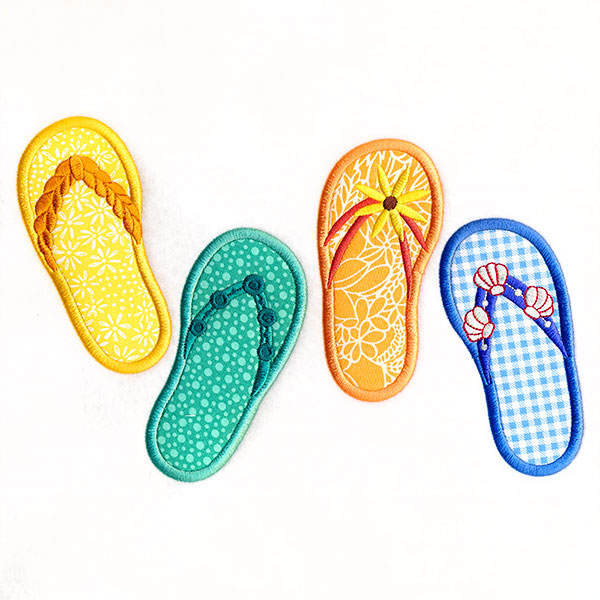 Fun in the Sun Flip Flop Border (Applique)