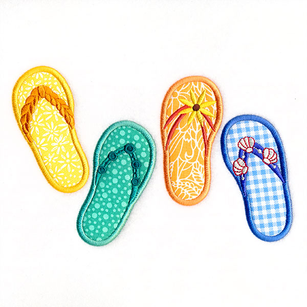 Fun in the Sun Flip Flop Border (Applique)