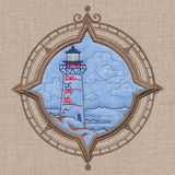 Off the Coast Lighthouse (Batting Applique)