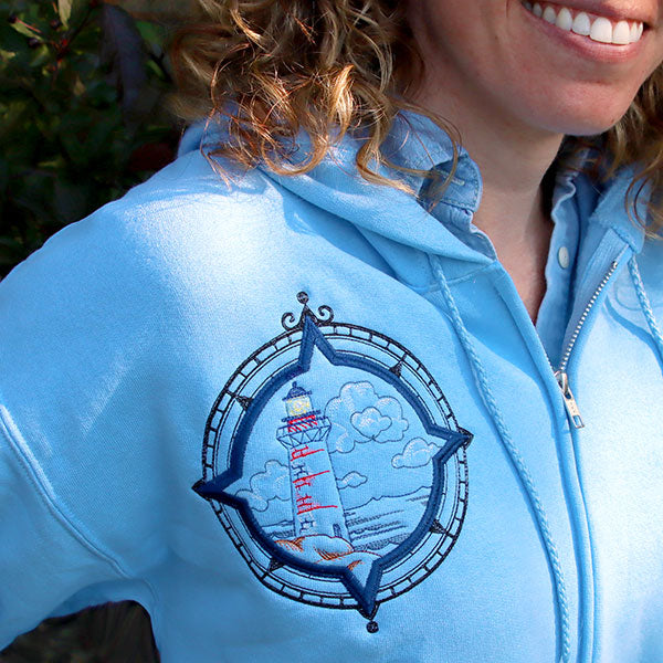 Off the Coast Lighthouse (Batting Applique)