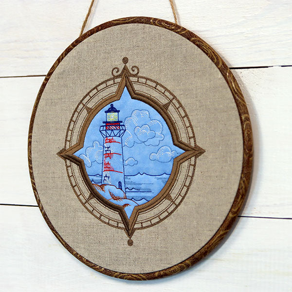 Off the Coast Lighthouse (Batting Applique)