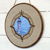 Off the Coast Lighthouse (Batting Applique)