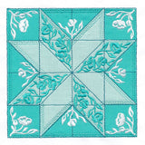 Flowers and Points Quilt Block (In-the-Hoop)