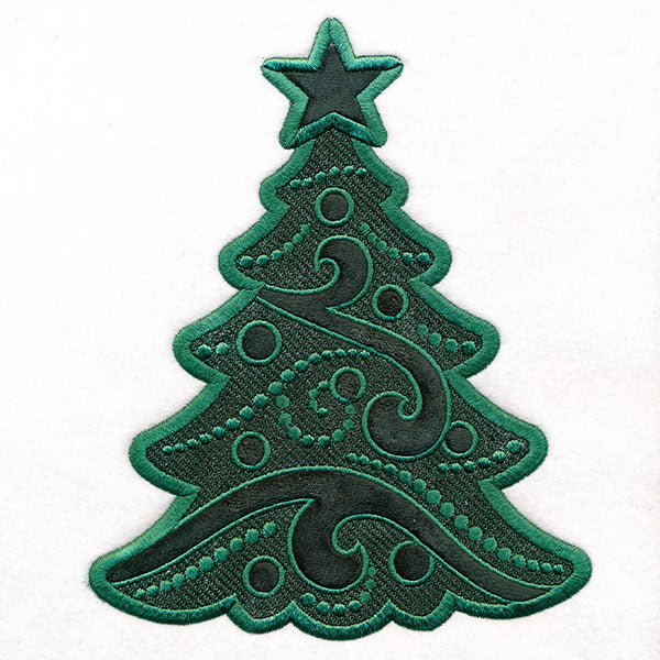 Oh Christmas Tree (Applique) (Embossed)