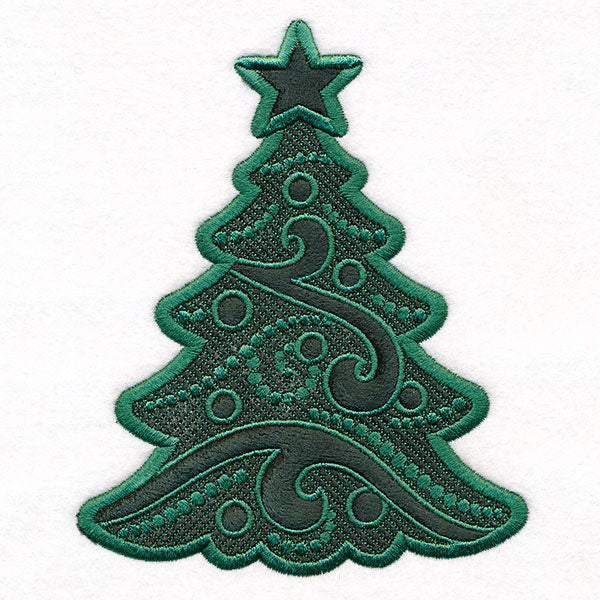 Oh Christmas Tree (Applique) (Embossed)
