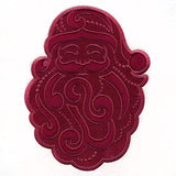 Merry Santa (Applique) (Embossed)