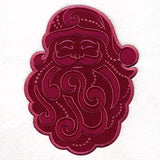 Merry Santa (Applique) (Embossed)