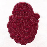 Merry Santa (Applique) (Embossed)