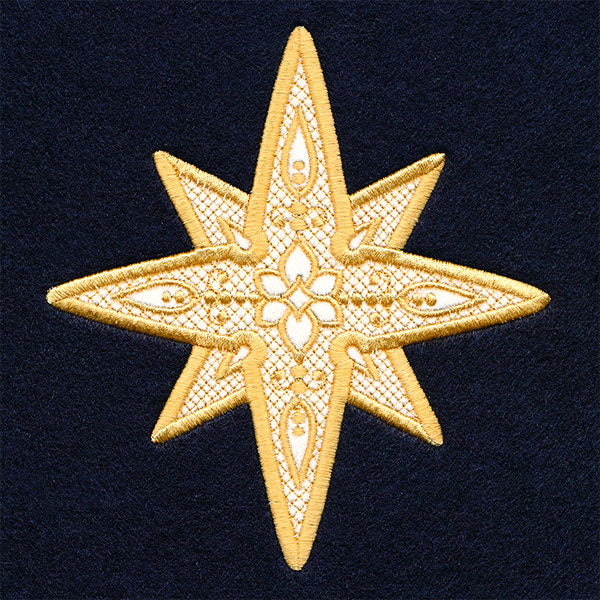 Christmas Star (Applique) (Embossed)