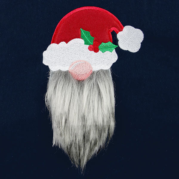 Fluffy Santa Gnome (Applique)