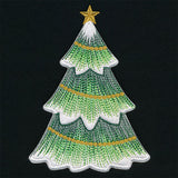 Textured & Festive Christmas Tree (Applique)