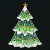 Textured & Festive Christmas Tree (Applique)
