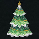 Textured & Festive Christmas Tree (Applique)