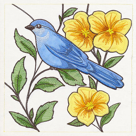 Birdwatching & Dreaming Panel - Middle Right (Heirloom Applique)