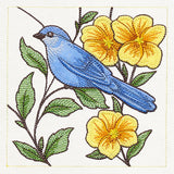 Birdwatching & Dreaming Panel - Middle Right (Heirloom Applique)