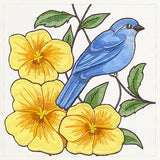 Birdwatching & Dreaming Panel - Bottom Left (Heirloom Applique)