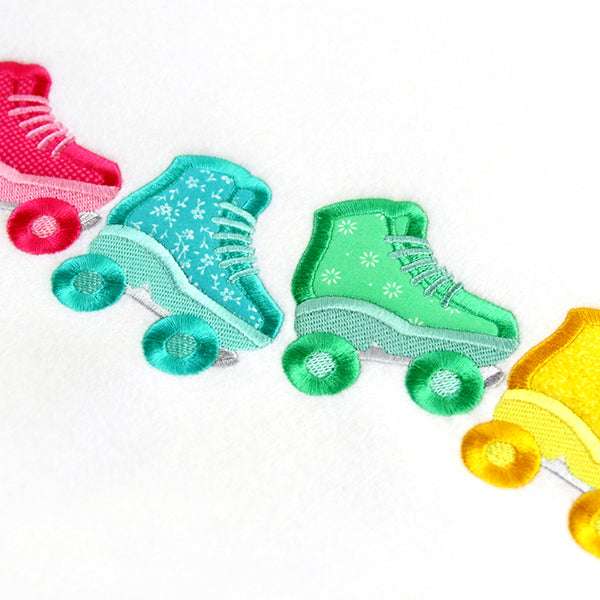 Cruisin' Roller Skate Border (Applique)
