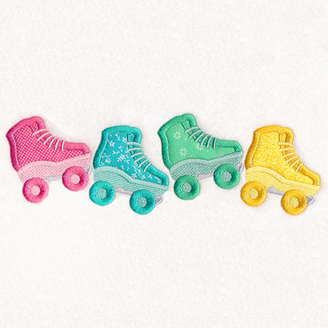 Cruisin' Roller Skate Border (Applique)