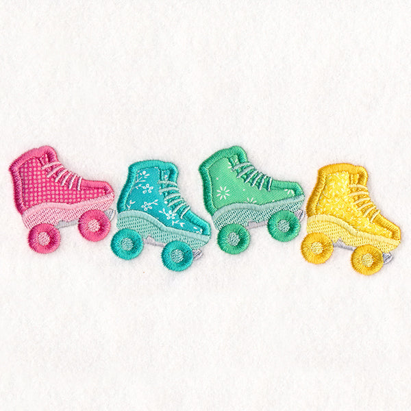 Cruisin' Roller Skate Border (Applique)