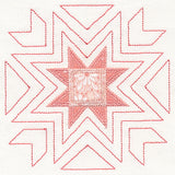 Eight-Point Star Quilt Square (Applique)