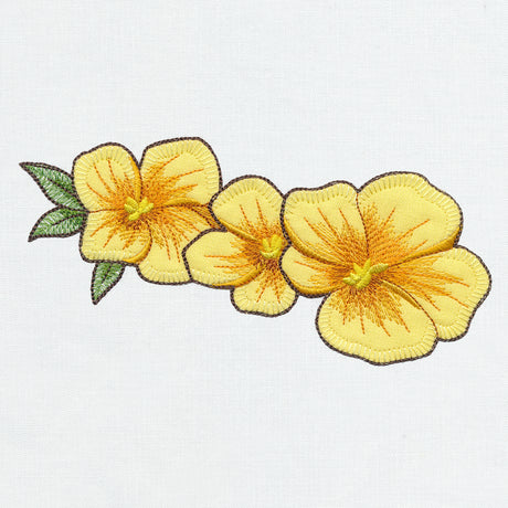 Birdwatching & Dreaming - Yellow Flower Border (Heirloom Applique)